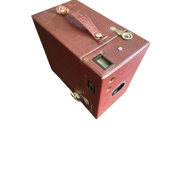 VTG Eastman Kodak Maroon No. 2A Rainbow Hawkeye Model B Box Camera Untested - Picture 1 of 16